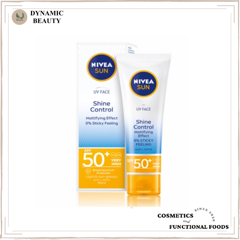 Kem chống nắng Nivea sun shine control mattifying effect spf 50+ uv face kiểm soát dầu nhờn 50ml