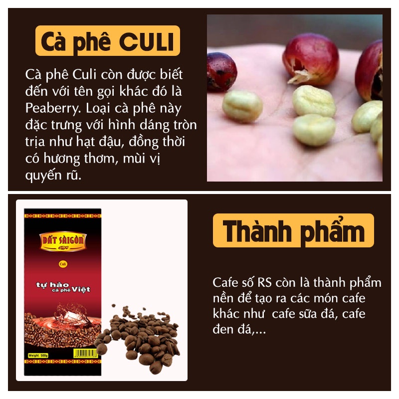 Ca Phe Hạt Pha Phin Culi Goi 100g 500g Cafe đất Sai Gon Ca Phe Vinmart Co