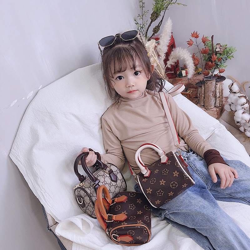 Túi da in họa tiết xinh xắn cho bé gái