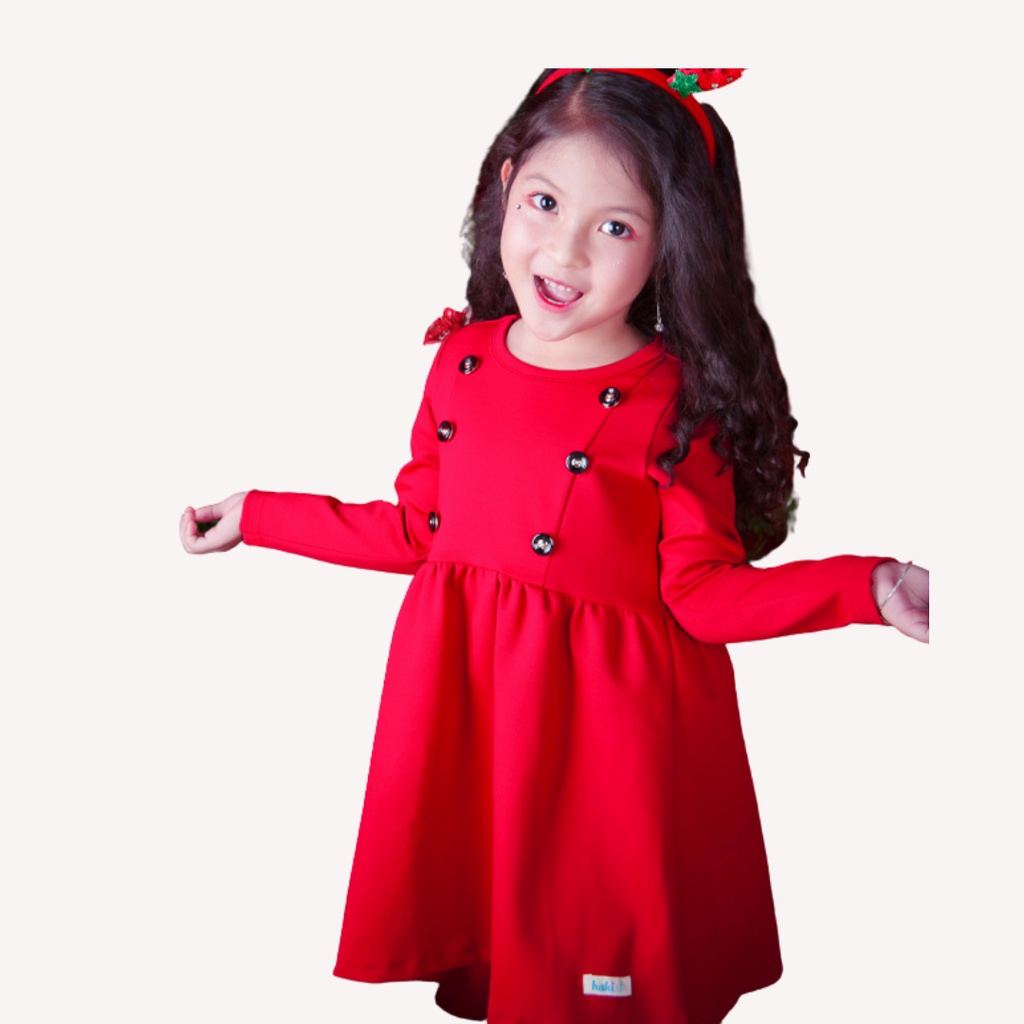 Váy bé gái đỏ Happy Princess - Haki-đỏ