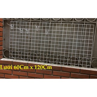 Lưới 60x120Cm 1 Chiếc và 40 Tay Cài Lưới Sắt SƠN ĐEN