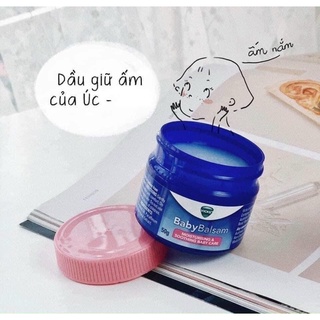 Dầu Bôi Ấm Ngực Vick Baby Balsam 50g - Baby Balsam Úc
