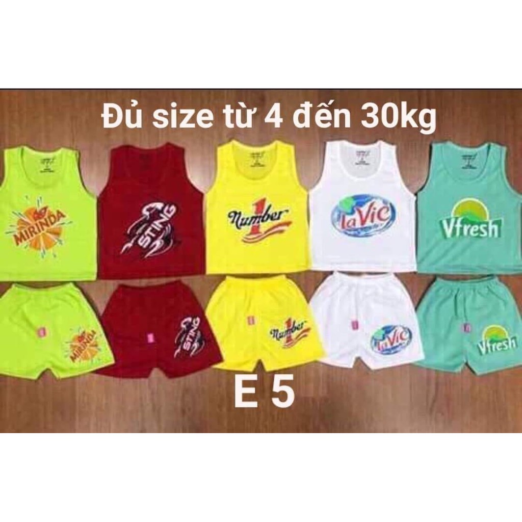 Sale 5 bộ đồ bé 6kg đến 8kg mã E5