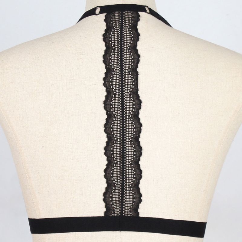 Áo Bralette Ren Hoa Cổ V Khoét Sâu Điều Chỉnh Được Thiết Kế Quyến Rũ Cho Nữ