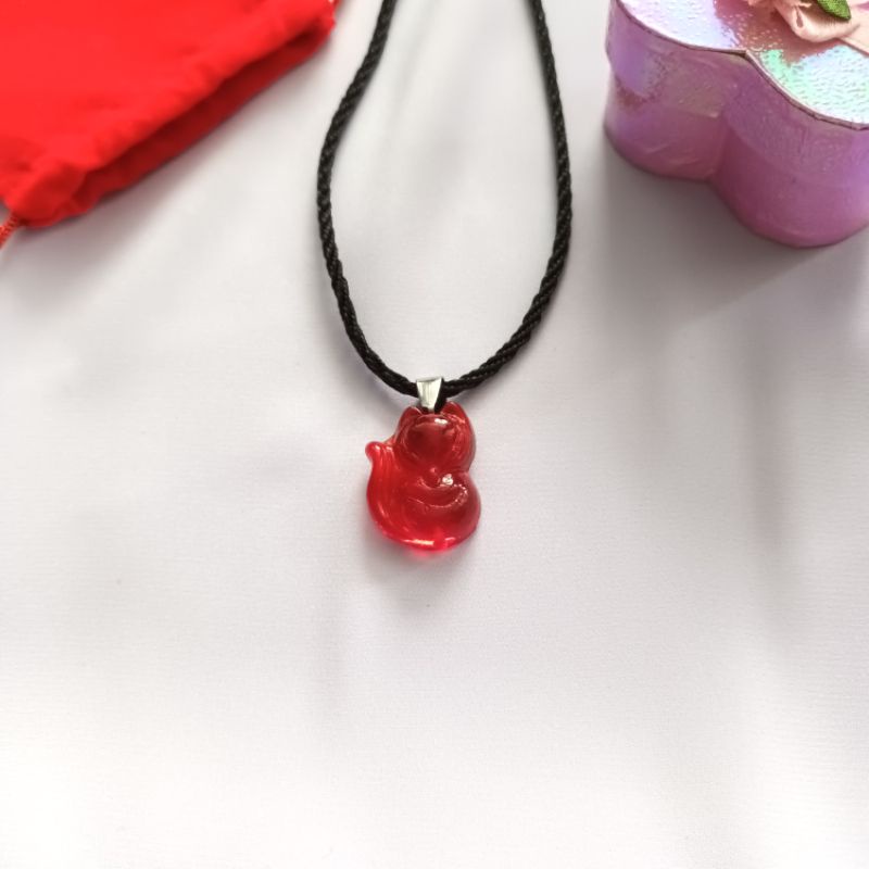 Vòng cổ hồ ly đá pha lê đẹp may mắn tình yêu hôn nhân hạnh phúc