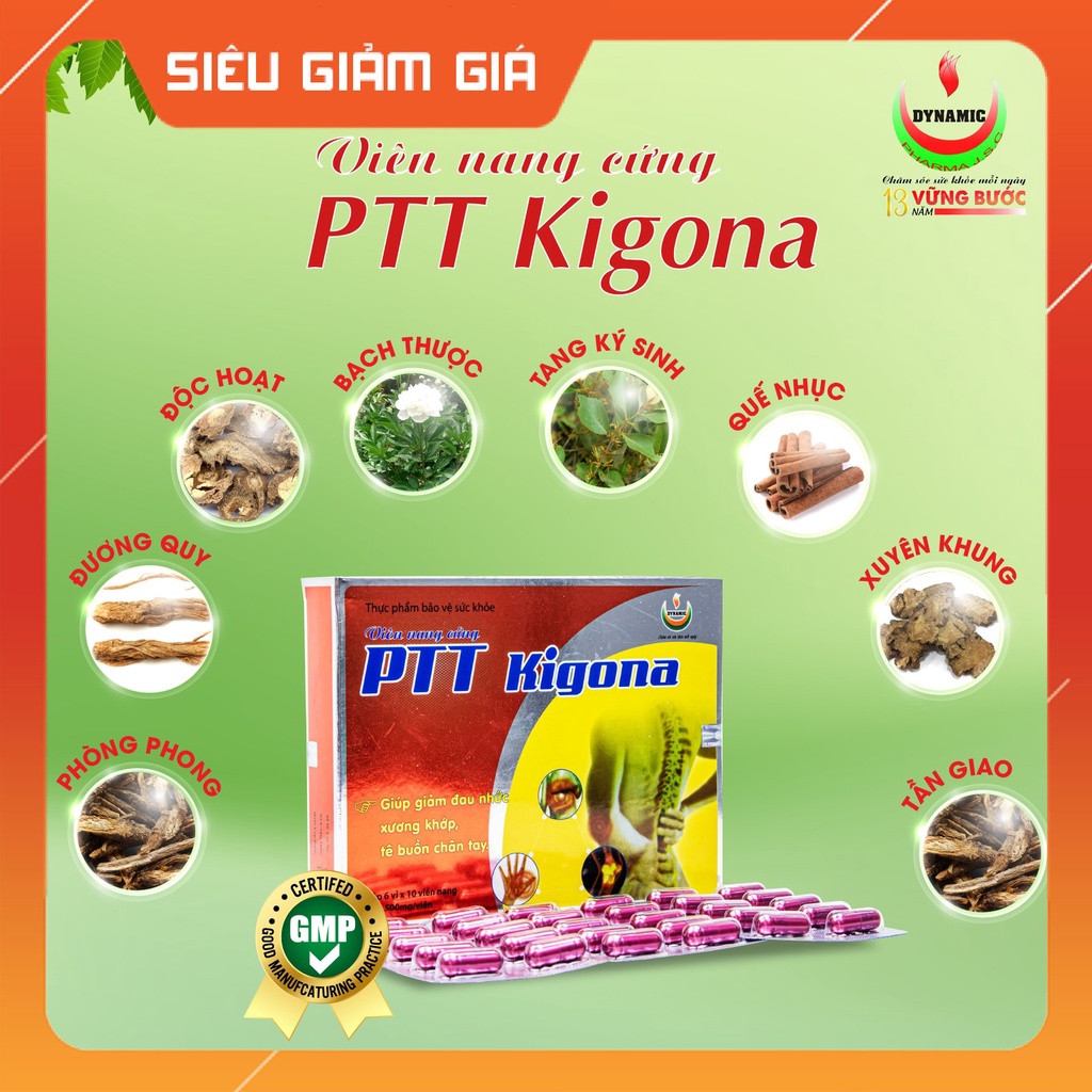 Phong Tê Thấp Kigona Hộp 60 viên