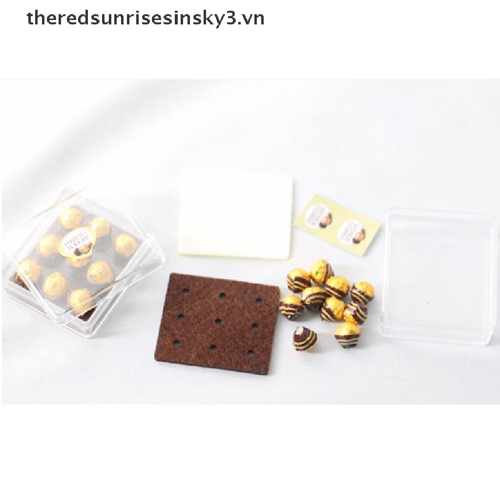 Mô hình hộp socola trang trí nhà búp bê tỉ lệ 1:12