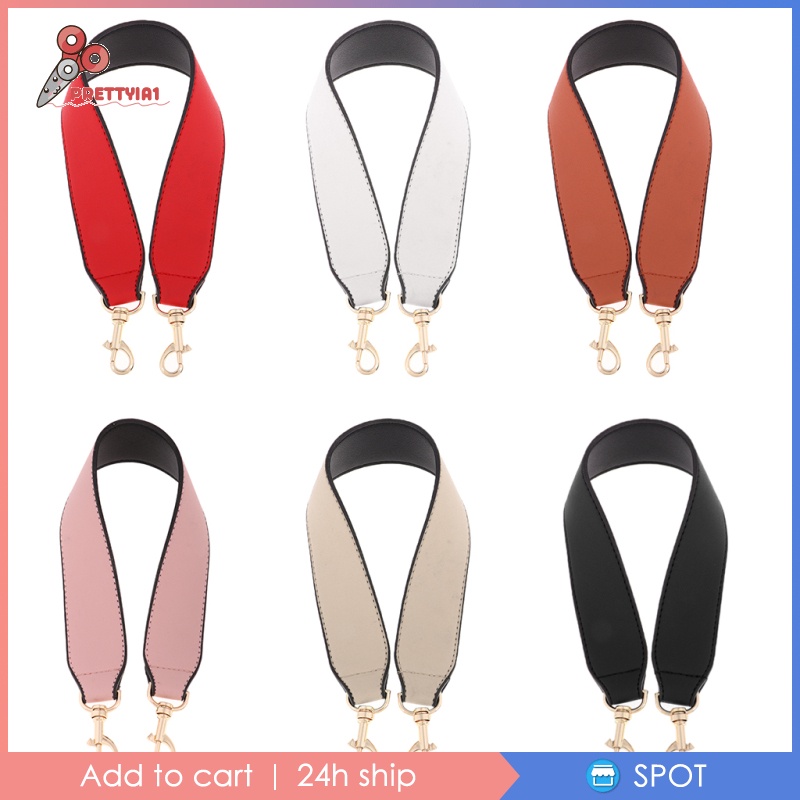 [Prettyia1] Dây Đeo Túi Xách Bản Rộng Màu Đen Thay Thế Tháo Rời Được