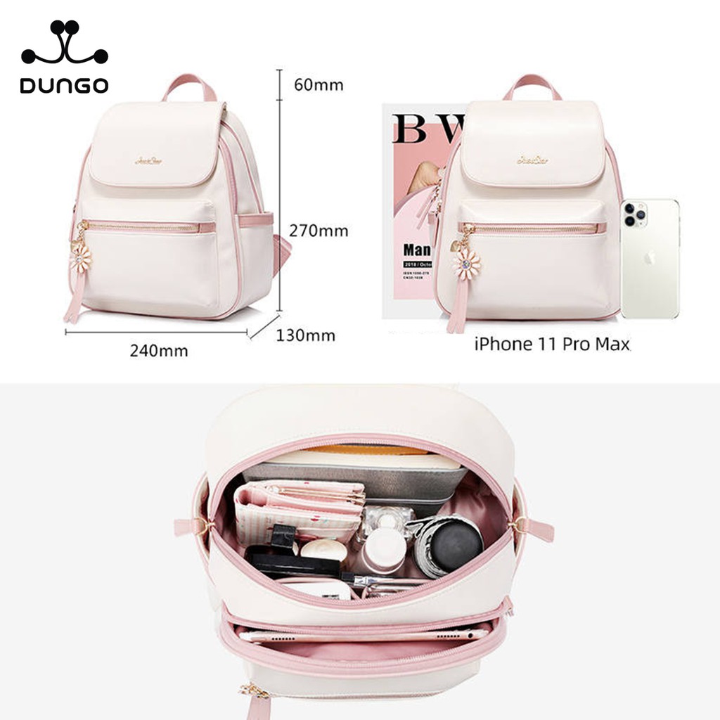 Balo Da JUST STAR Charm Hoa Cúc DU172451-48