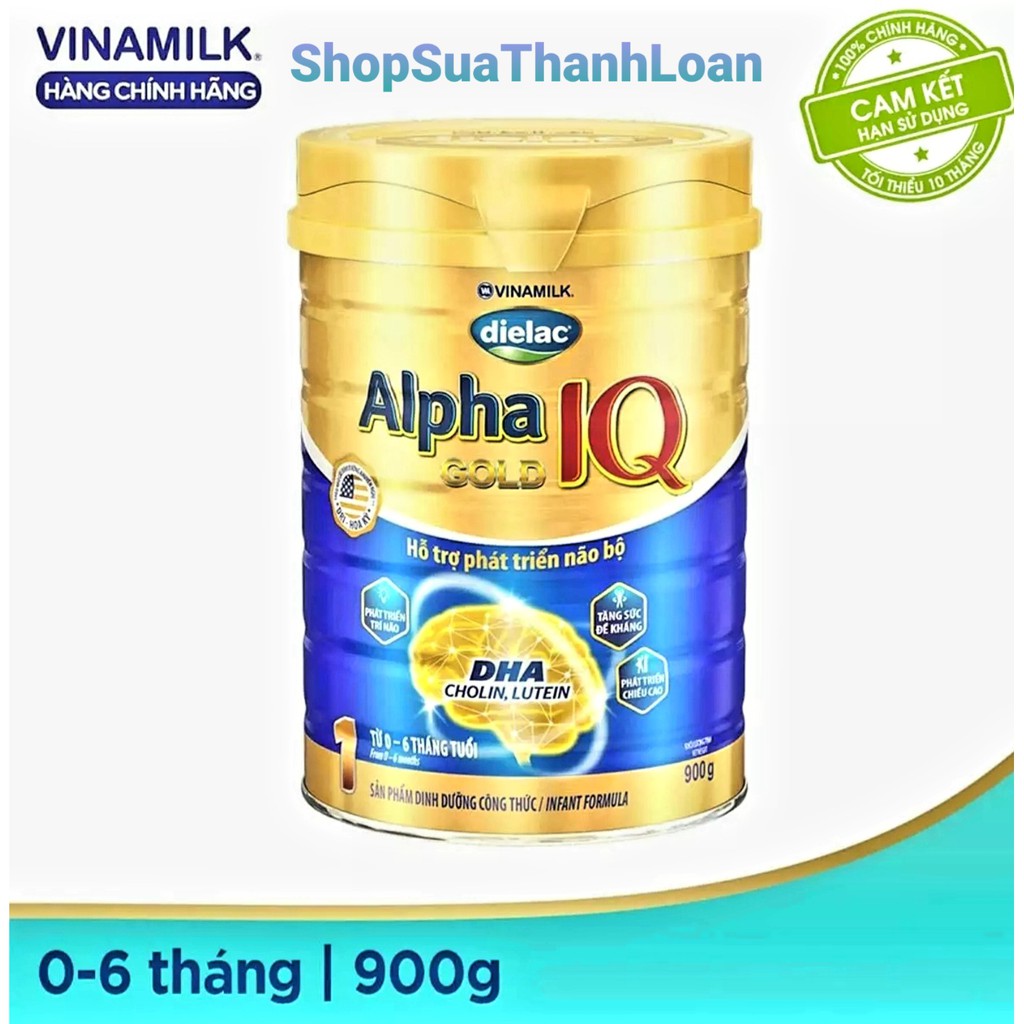 [HSD T4-2024] Sữa Bột Dielac Alpha Gold IQ 1 - Hộp 800gr (Cho Trẻ Từ 0 - 6 Tháng)