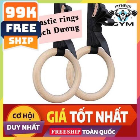 FREESHIP 🎁 Vòng xà gỗ Bạch Dương 2021 ⚡ Vòng xà treo Gymnastic Rings