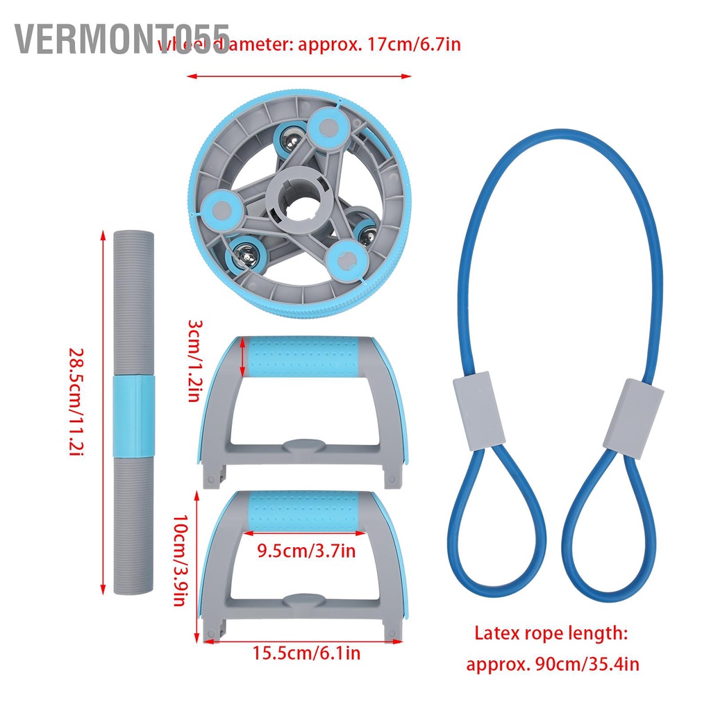 Có thể bán buôn Bộ Dây Kéo Bụng Bánh Xe Kết Hợp Đa Chức Năng Tập Gym Trong Nước Hàng giao ngayVermont055