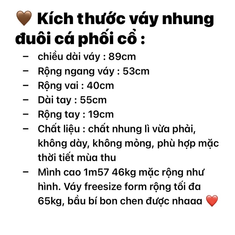 Váy nhung đuôi cá phối cổ nơ (ảnh thật shop chụp kèm video) | BigBuy360 - bigbuy360.vn
