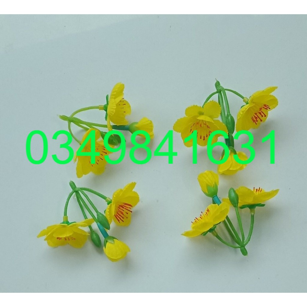 1kg hoa mai chùm giả đẹp trang trí tết hàng đẹp loại 1