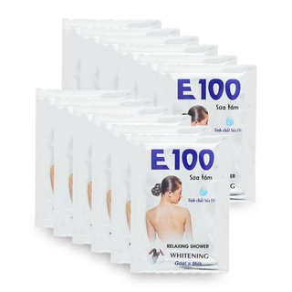 Combo 5 dây Sữa tắm E100 dây 12 gói ( trắng + vàng + hồng )