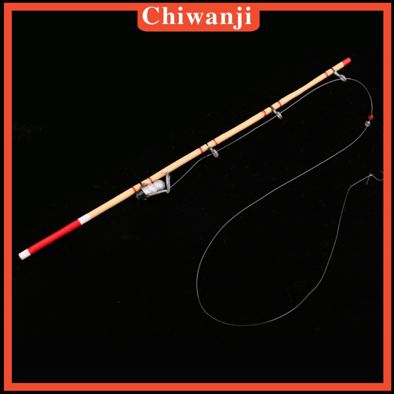 Cần Câu Cá Mini Bằng Gỗ Cho Nhà Búp Bê Tỉ Lệ 1: 12