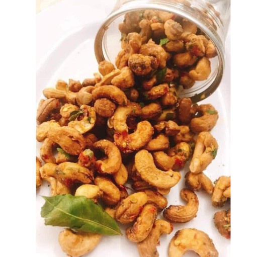 Hạt Điều Rang Tỏi Ớt Hủ 500gr, Loại 1 Nhập Từ Bình Phước