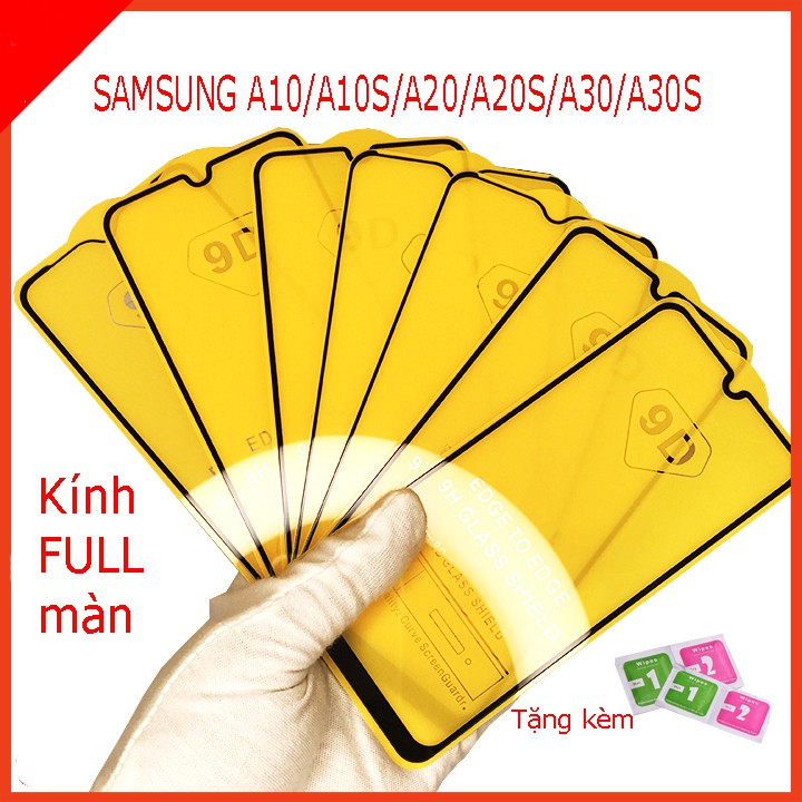 Cường lực SAMSUNG A10,A20,A30,A10S,A20S,A30S, Tặng kèm giấy lau kính ướt và khô TAIYOSHOP3