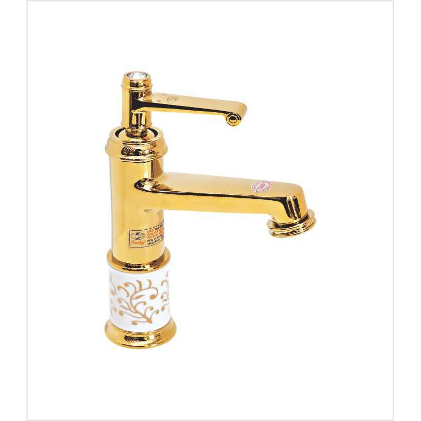 vòi lavabo mạ vàng 20cm