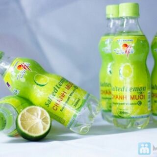 Nước khoáng chanh muối tiền hải 350 ml 24 lon
