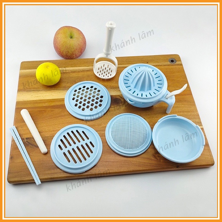 Bộ chế biến ăn dặm kiểu Nhật cho bé 9 dụng cụ