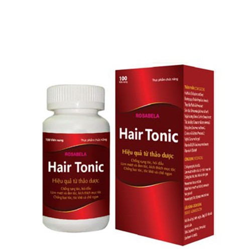 Hair Tonic chống rụng tóc, hói đầu, làm mượt và đen tóc, kích thích mọc tóc, chống bạc tóc (Hộp 100 viên)