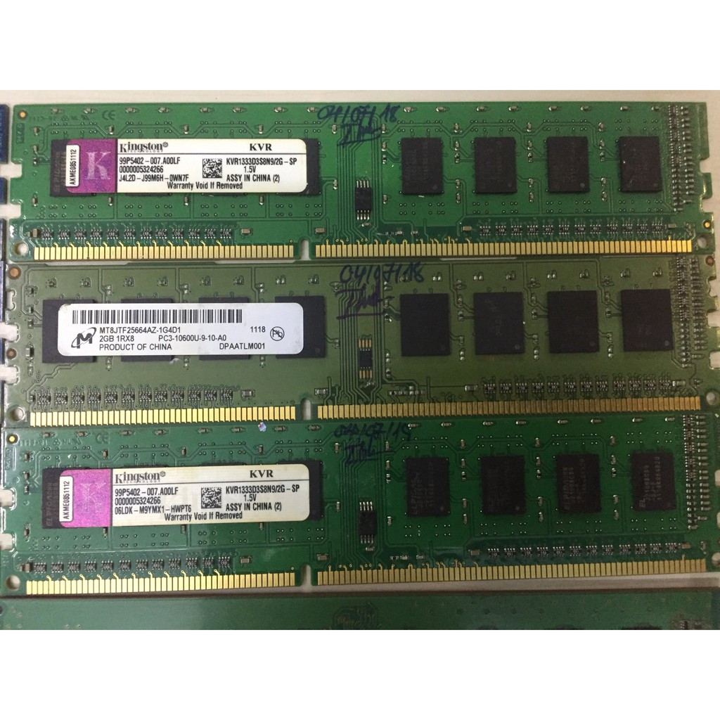 DDR3 2G Bus1333/1600 Hynix/ Samsung NEW BẢO HÀNH 3 NĂM CHO PC