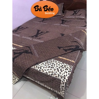 Trọn bộ 5 món ga phủ trần bông, bộ chăn ga gối phủ chần bông 5 món cotton poly cao cấp