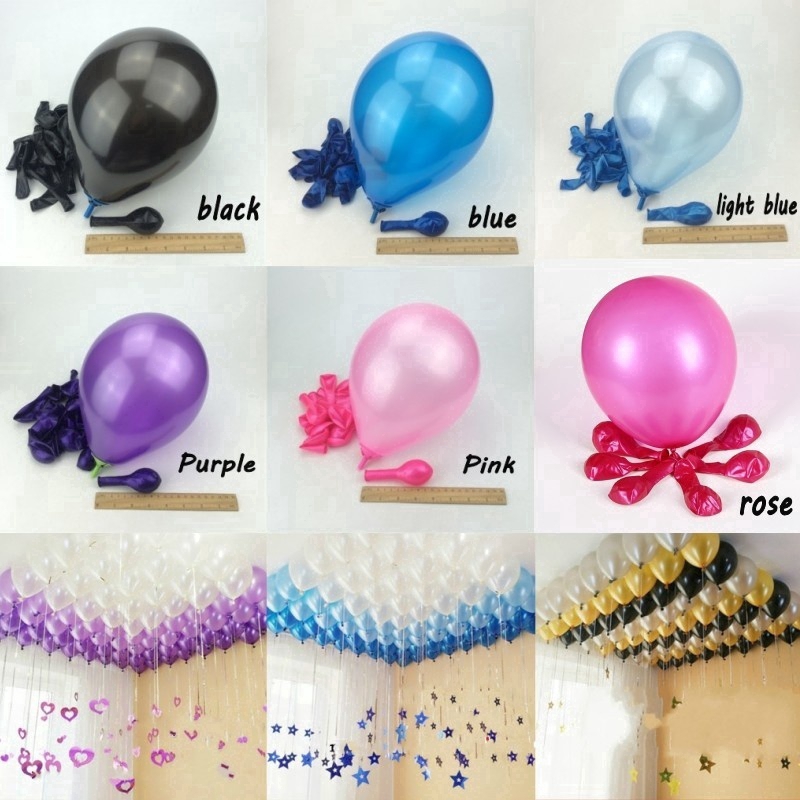 Set 50 Bong Bóng Cao Su 10 Inch Trang Trí Tiệc Sinh Nhật