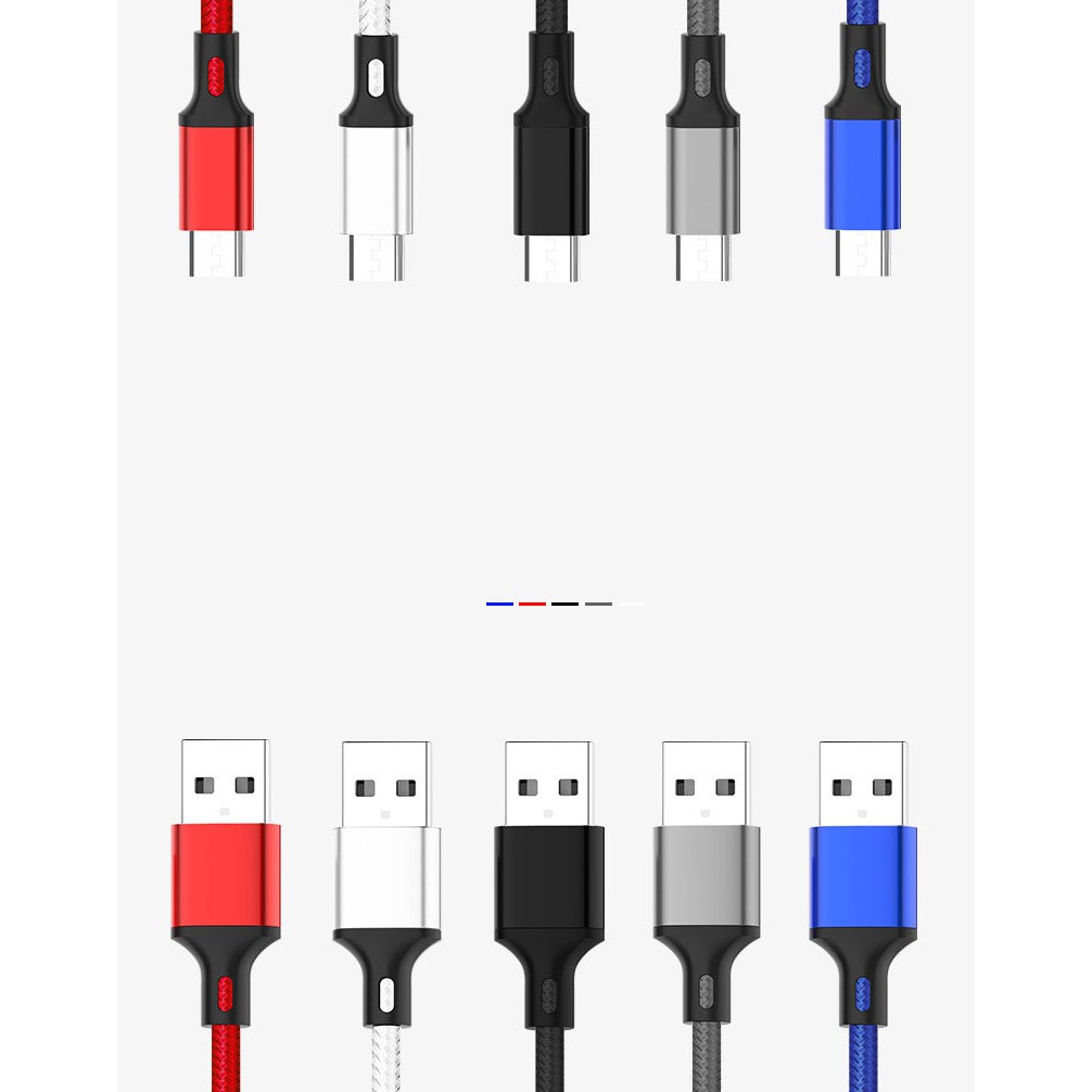 Cáp sạc nhanh dây dù | CÁP SẠC ANDROID | Dây Sạc Micro Usb |  Dây sạc 2.5A