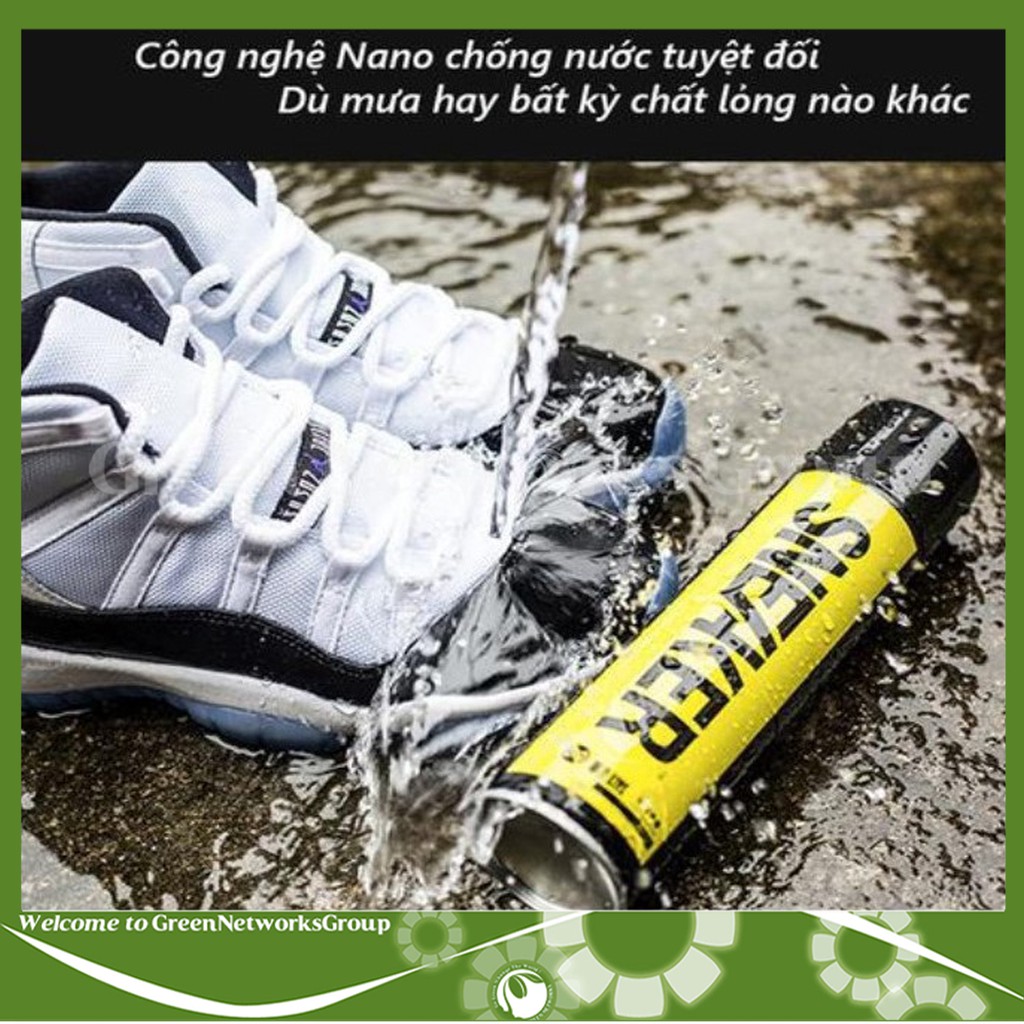 Bình xịt phủ nano Sneaker cho giày giúp chống thấm nước 300ml Greennetworks ( 1 chai )