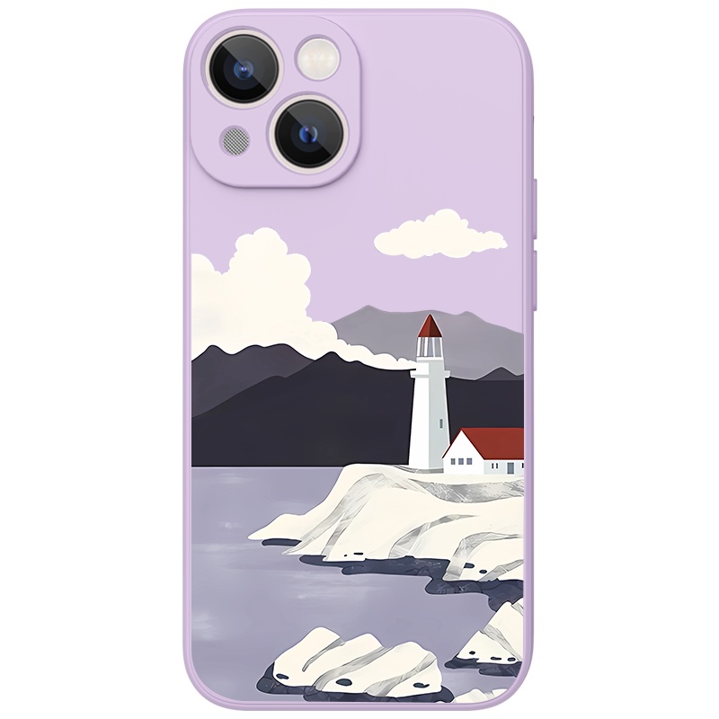 Ốp lưng JURSUE mềm viền vuông hoạt hình dễ thương đẹp Cho iPhone 14 13 12 11 Pro Max SE 2020 X XR XS 8 7 ip 6S 6 Plus Y2380