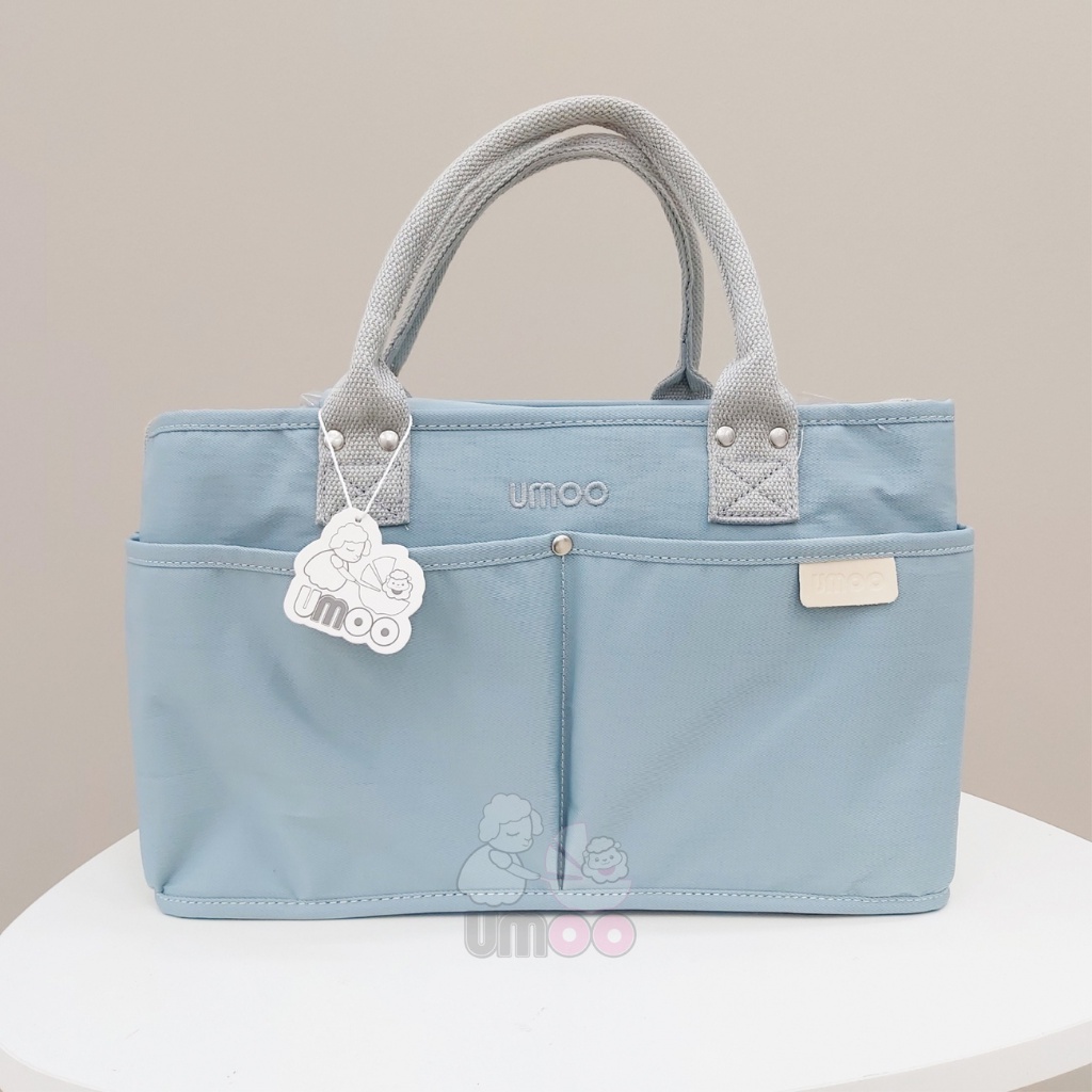 Túi Đựng Bỉm Sữa UMOO Cao Cấp Có Dây Đeo Chéo Đi Kèm, Form Túi Cứng Cáp, Bền Đẹp, Ngăn Chứa Rộng Rãi