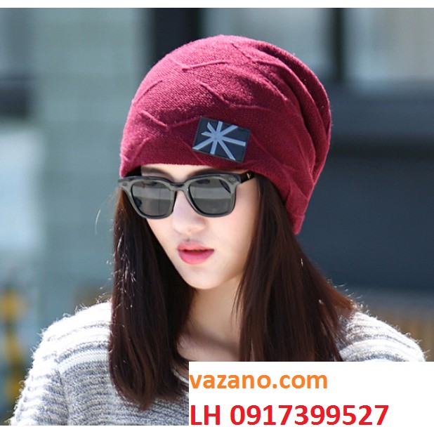 NÓN LEN NỮ MŨ LEN NỮ THỜI TRANG HÀN QUỐC 2 LỚP L12M2