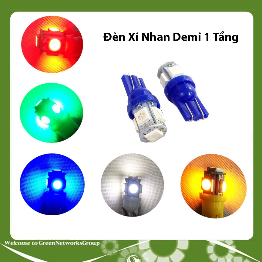 Đèn Led xi nhan demi Sương mù, Led biển số 1 tầng cho xe máy (1 Cặp) Greennetworks (Nhiều Màu)