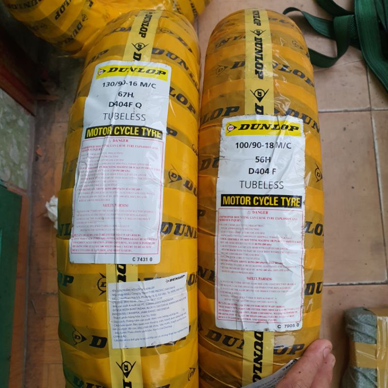 Vỏ lốp Dunlop 130/90/16 , 100/90/18 xe suzuki GZ125, GZ150, GZ150A, CB250