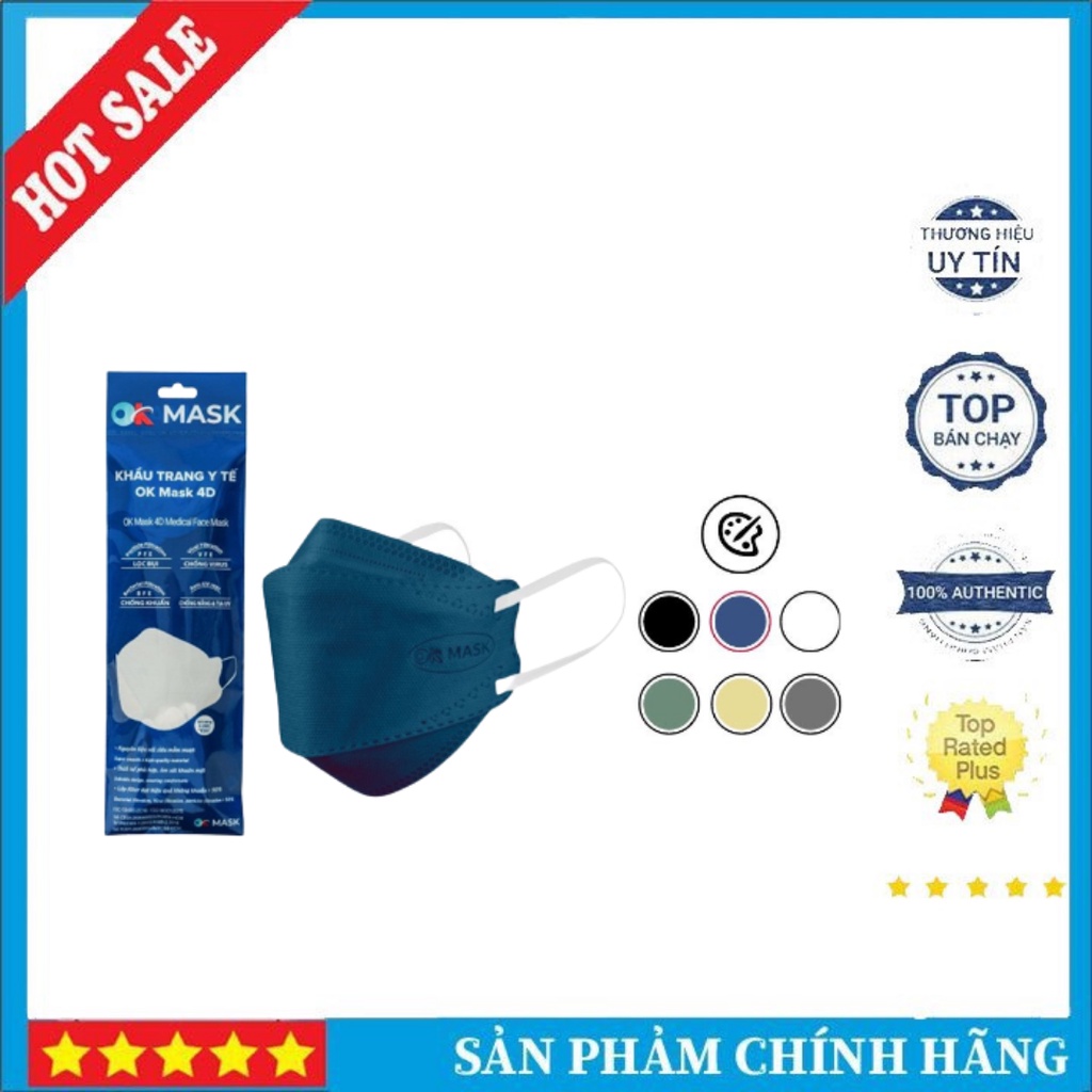 Khẩu Trang Y Tế Cao Cấp 4D OK Mask