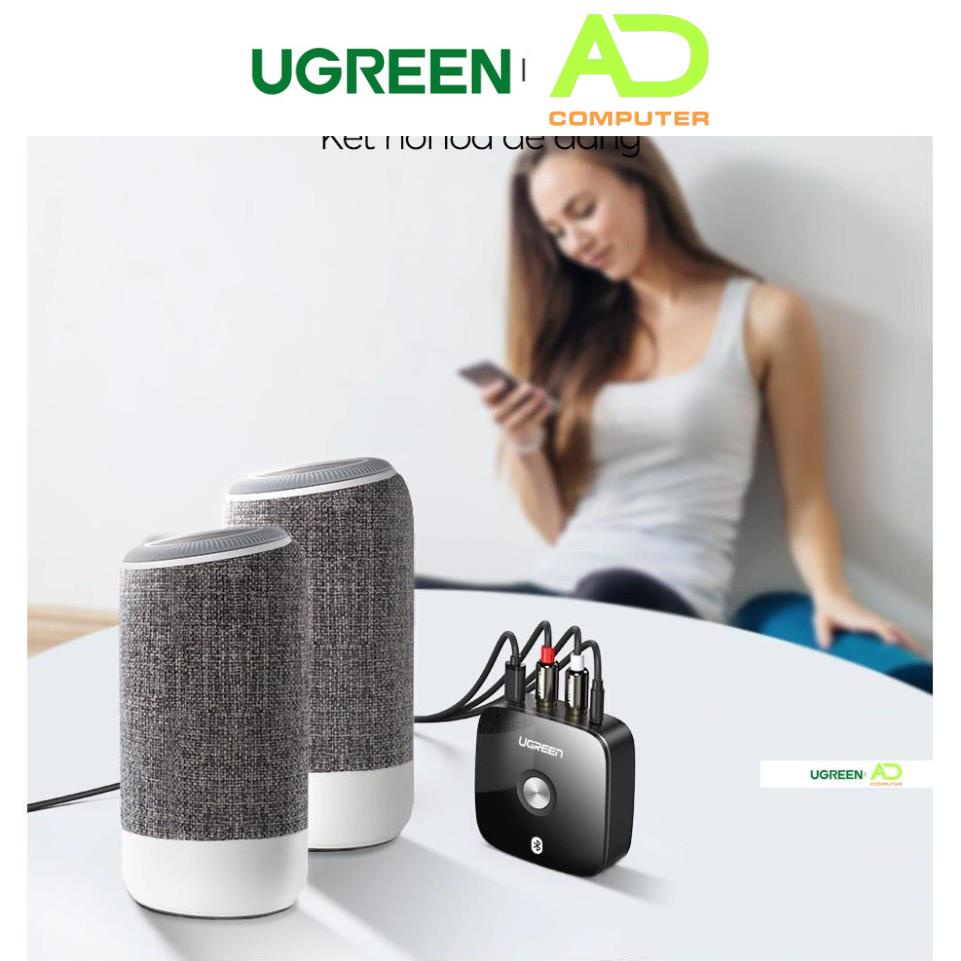 Bộ nhận âm thanh Bluetooth 5.0 đầu ra 3,5mm + 2 đầu RCA UGREEN 30445