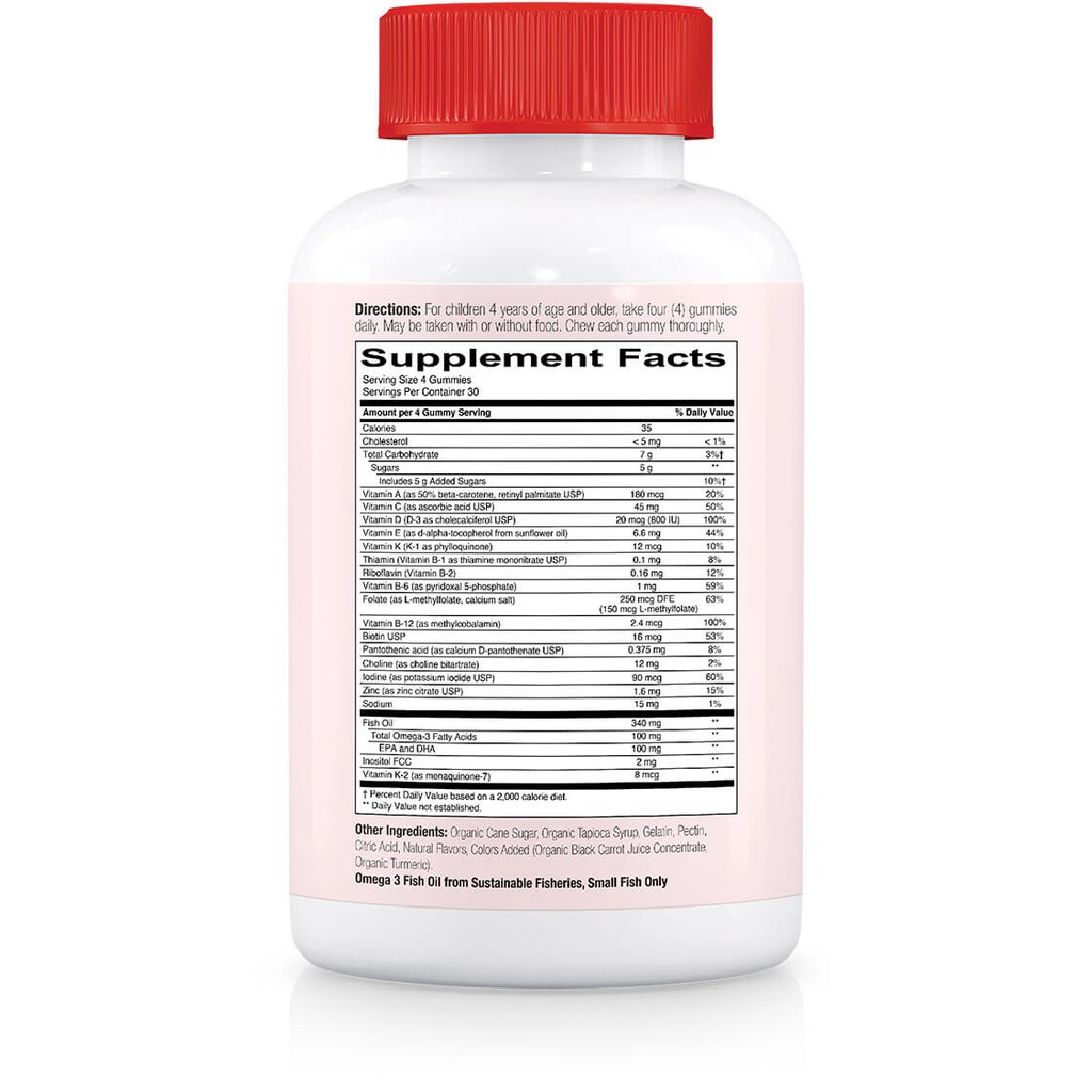 Kẹo dẻo vitamin cao cấp cho trẻ em Smarty Pants Kids hàng Mỹ - Chứng nhận Purity Award | Thế Giới Skin Care