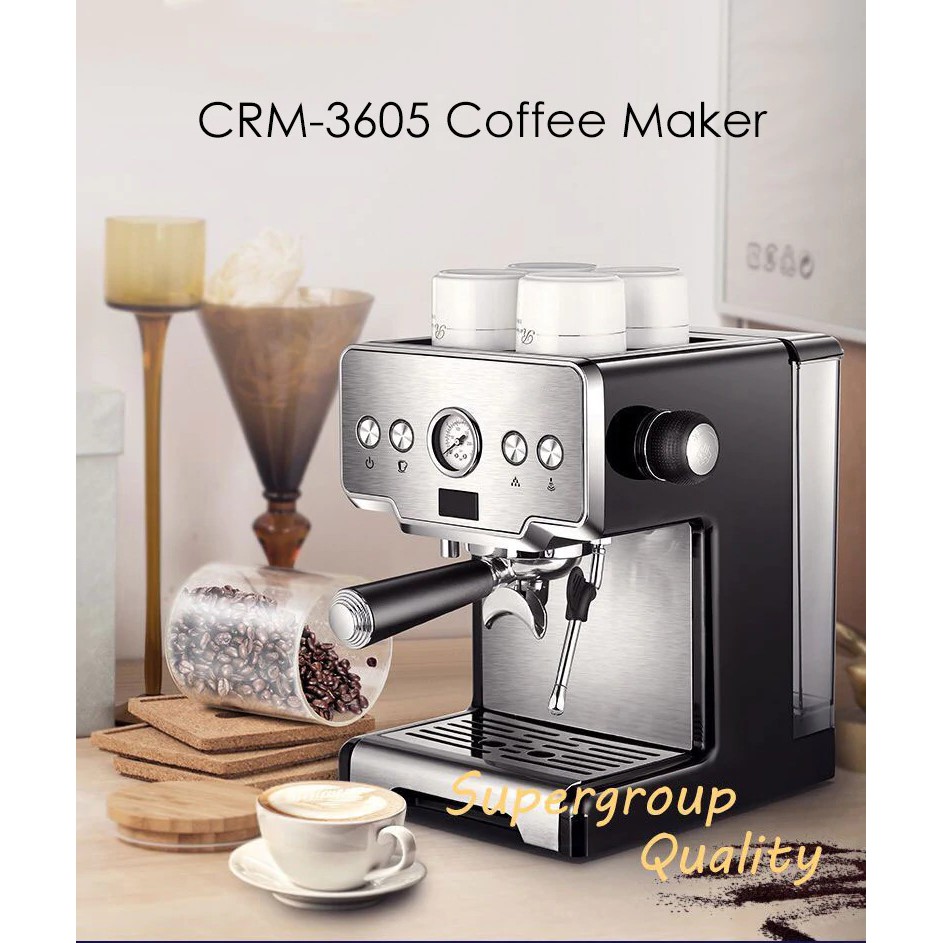 Combo máy pha Gemilai 3605 và máy xay 020 - tặng 2 món cực chất