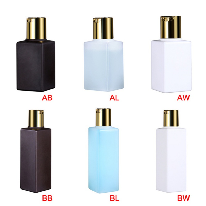 Chai Nhựa PE Hình Vuông Đựng Dầu Gội Sữa Tắm 100ml（no tags）