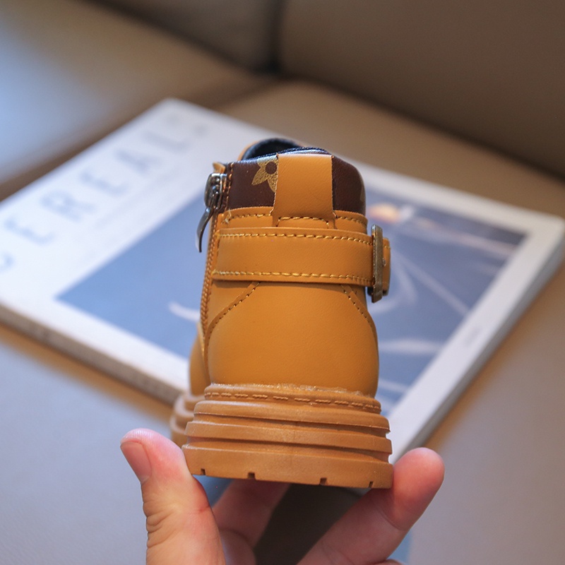 Giày Boot Martin Thiết Kế Đơn Giản Thời Trang Theo Phong Cách Hàn Quốc Cho Bé Gái Từ 3-16 Tuổi