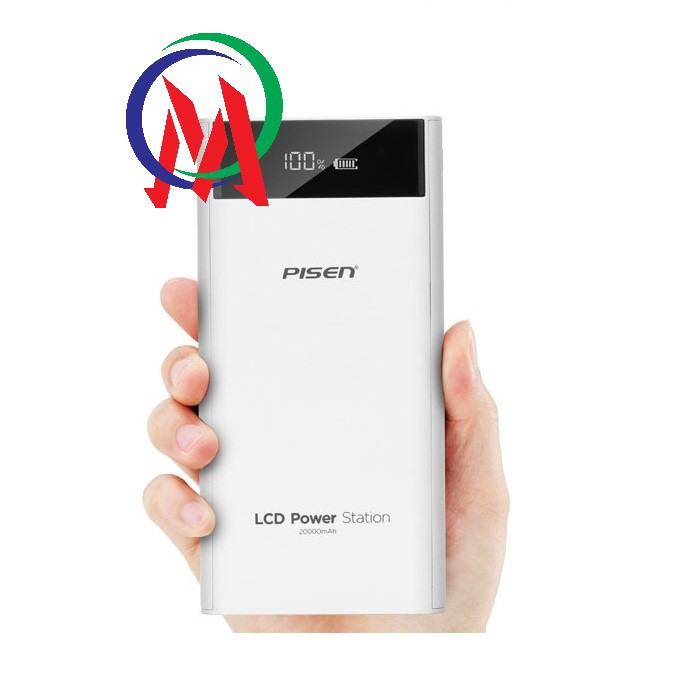 [Giá rẻ hủy diệt] Pin Sạc Dự Phòng Pi sen LCD Power Station 20.000mAh CH dung lượng chuẩn