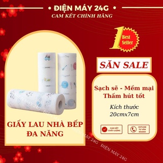 Giấy lau bếp lau giày khăn giấy lau rửa chén dĩa đa năng cuộn khăn lau bếp siêu thấm dai loại dày sịn có thể giặt được