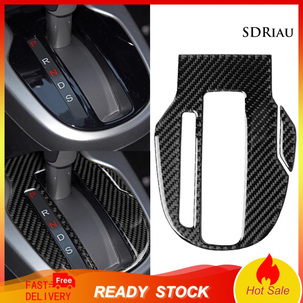 Bộ 2 Miếng Dán Trang Trí Bảng Điều Khiển Cần Số Xe Hơi Honda FIT JAZZ 2014-2018