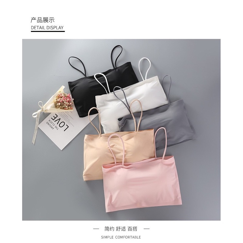 Áo Bra Đúc Su Trơn Quây 2 Dây Mềm Mịn - Unny Kho Đồ Lót Nam Nữ