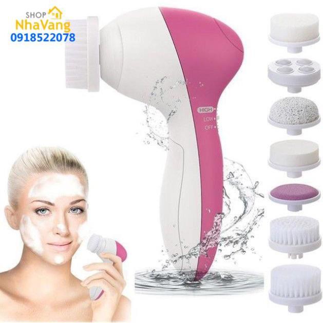 HCM Máy Massage Và Rửa Mặt Đa Chức Năng Cầm Tay Mini 5 In 1