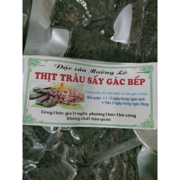 Thịt trâu gác bếp Tây Bắc thơm mùi Hạt dổi , Mắc khén, Tặng kèm Chẩm Chéo 500Gr | BigBuy360 - bigbuy360.vn