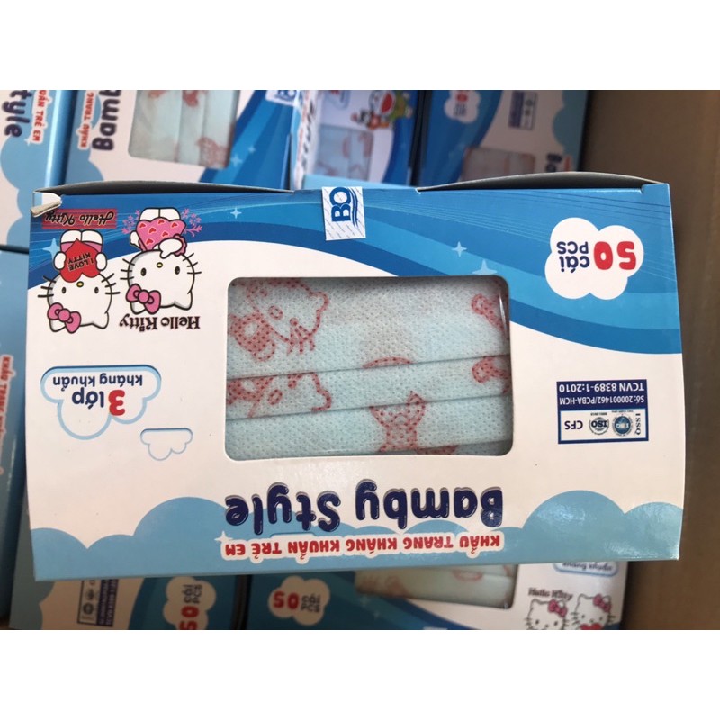 HỘP 50c KHẨU TRANG TRẺ EM Bamby Style Hàng Đẹp Bảo Vệ Bé Yêu | BigBuy360 - bigbuy360.vn