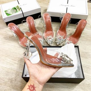 Giày cao gót nơ đá hoa mặt trời